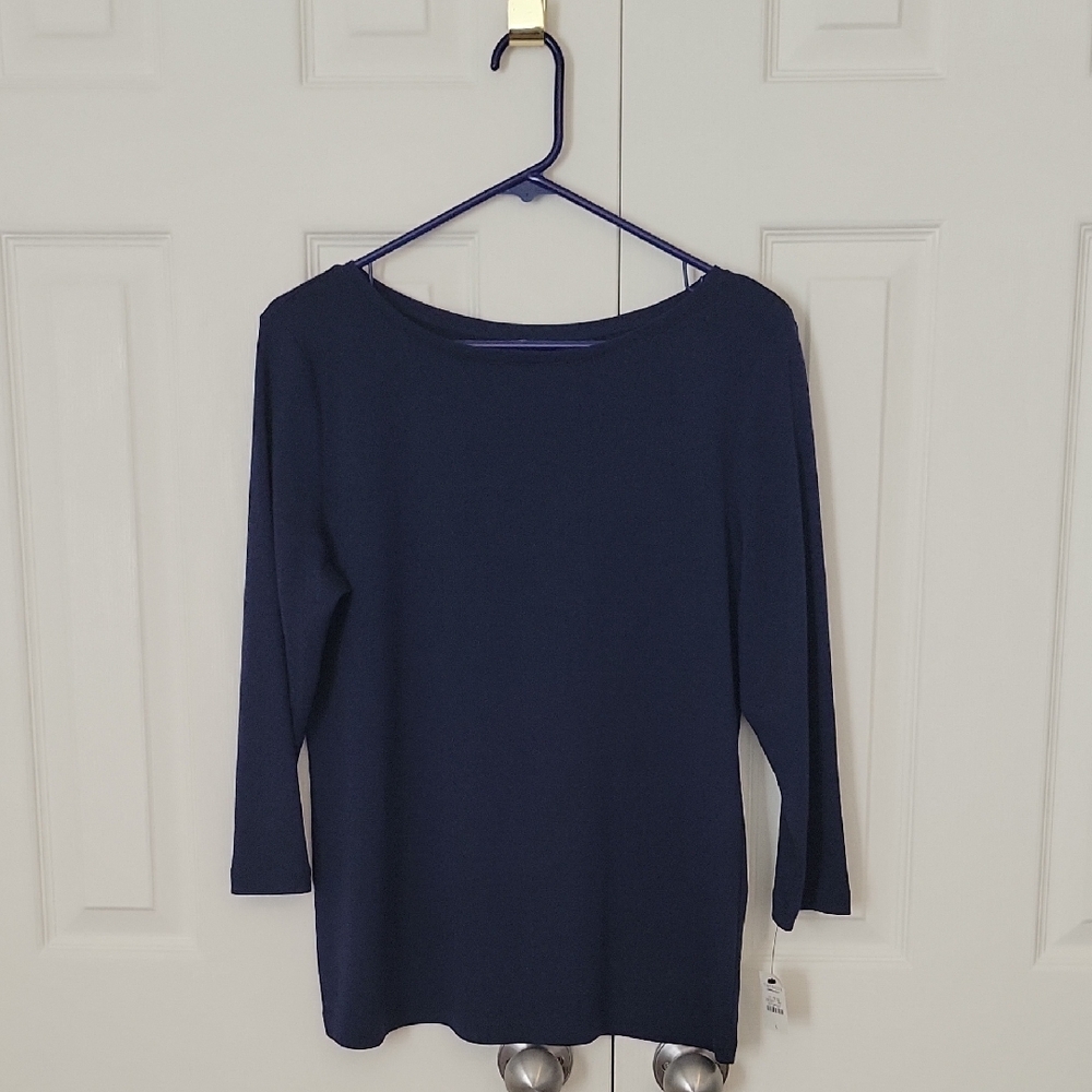 Talbots Dark Blue Long Sleeve Top